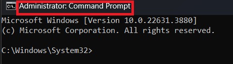 Command prompt